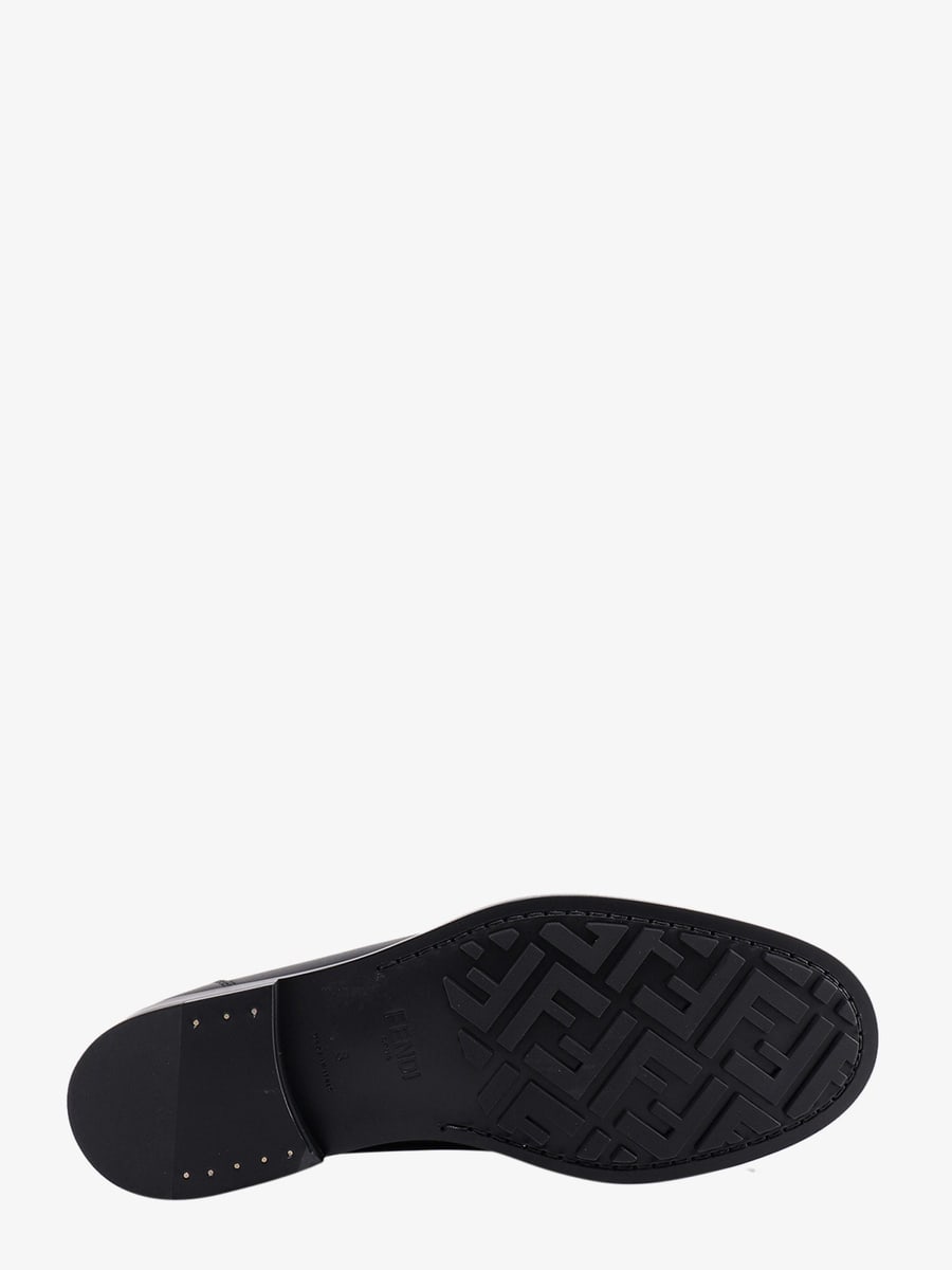 Fendi Fendi O' Lock leather loafer with FF insert, view 4