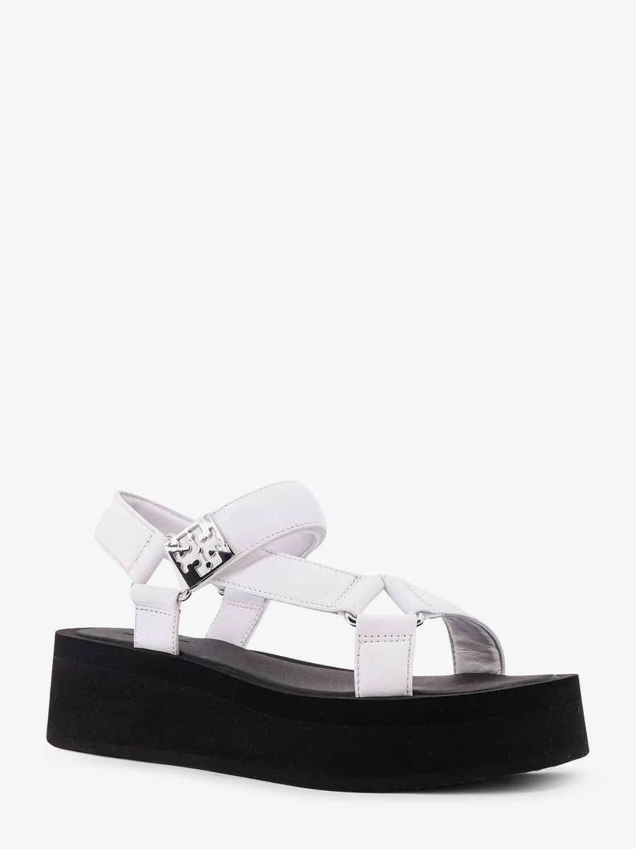 Tory Burch Mellow leather wedge sandals, view 2