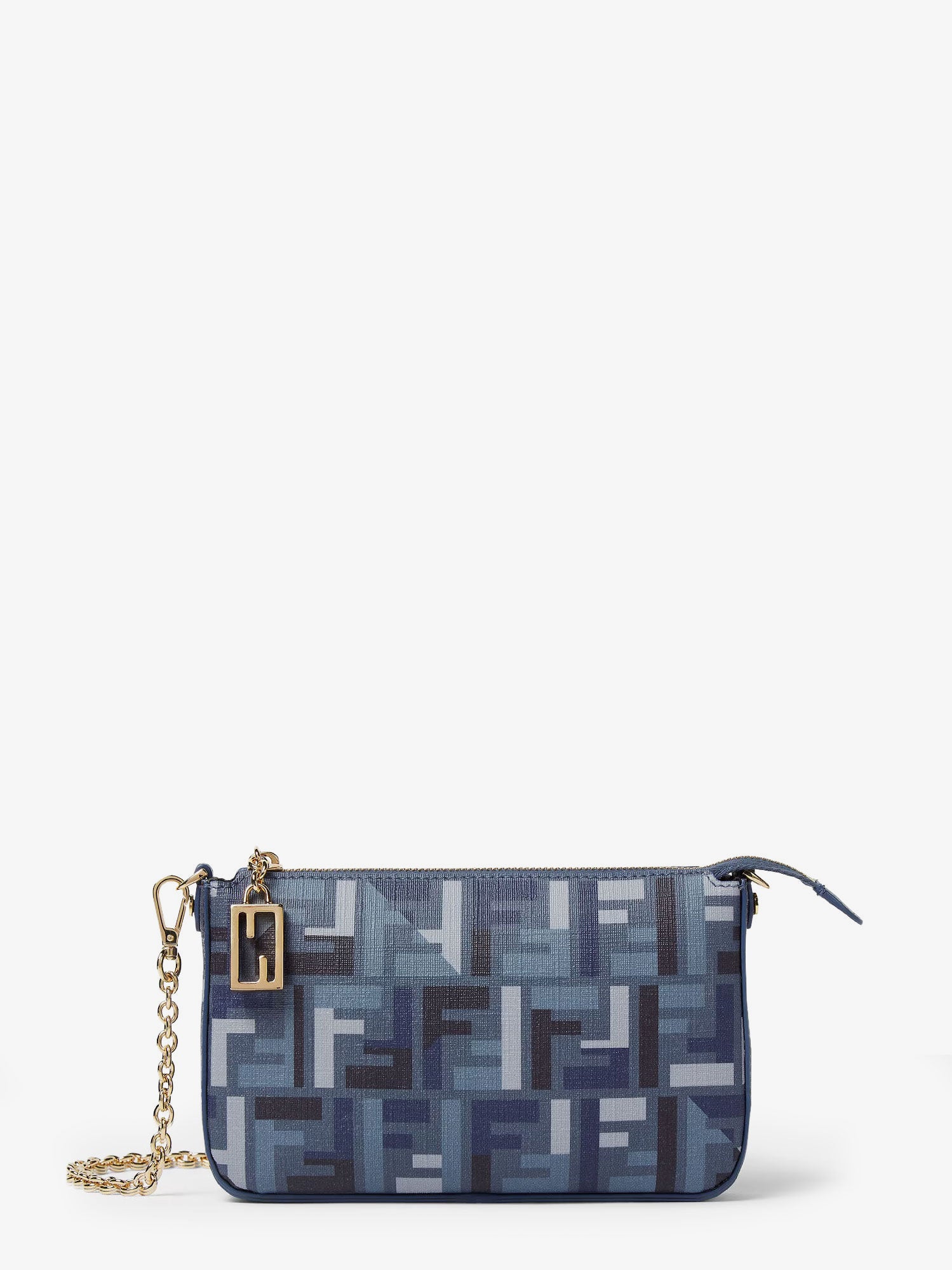 Fendi Pouch Baguette FF jacquard fabric shoulder bag