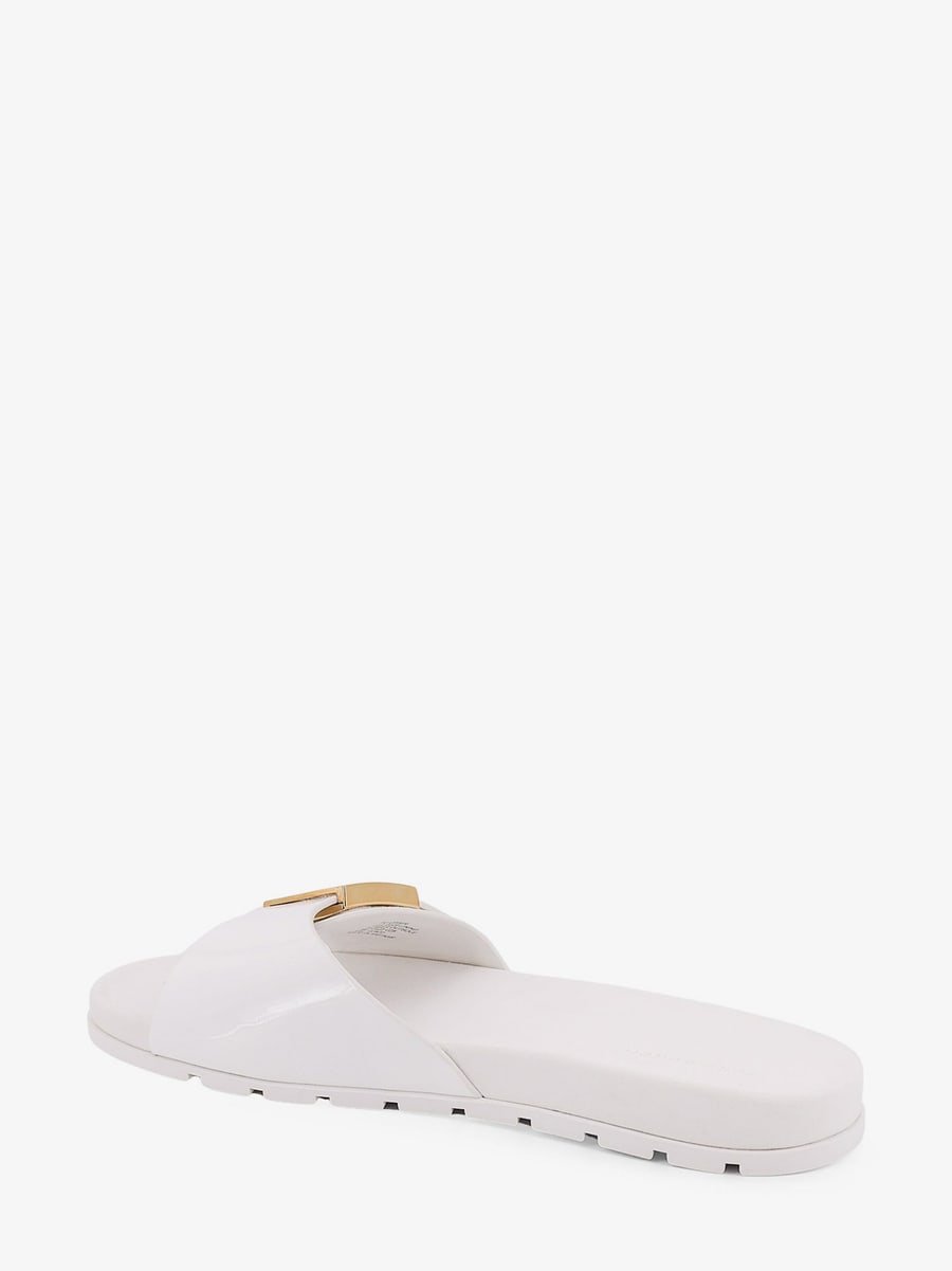 Tory Burch Patent synthetic leather Buckle Slide, view 3