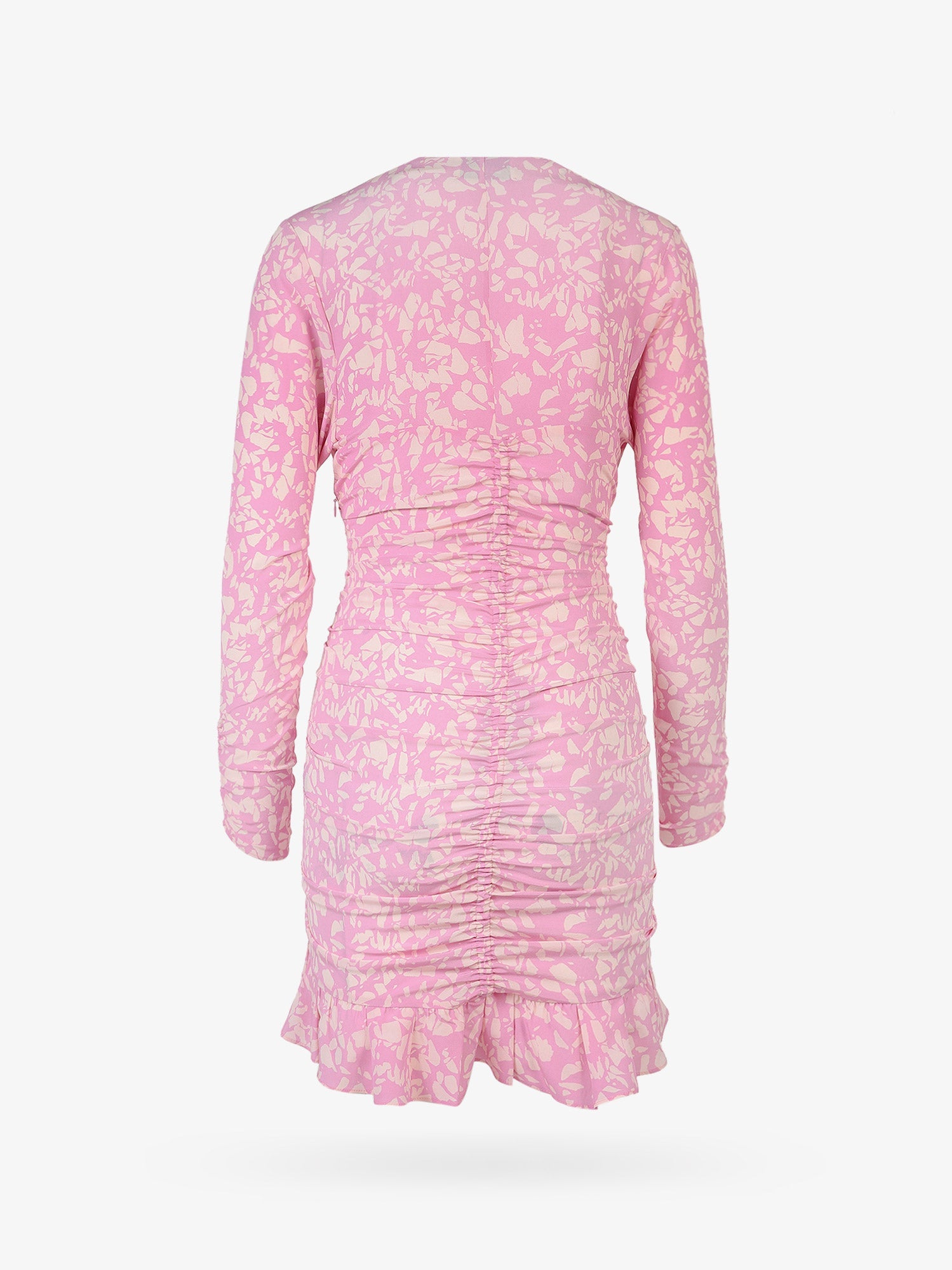 Isabel Marant Stretch silk dress with all-over print, view 2