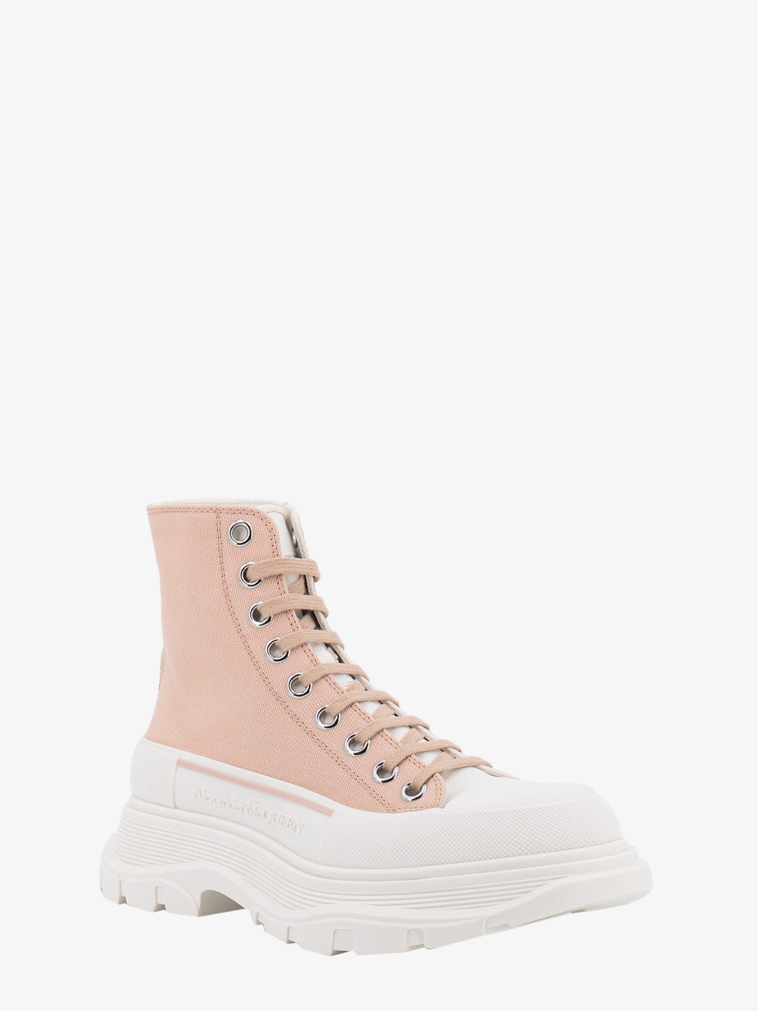 Alexander McQueen Bicolor canvas sneakers, view 2