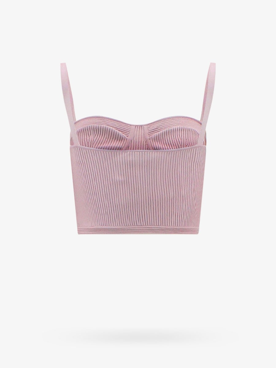 Alexander McQueen Ribbed fabric top, view 5