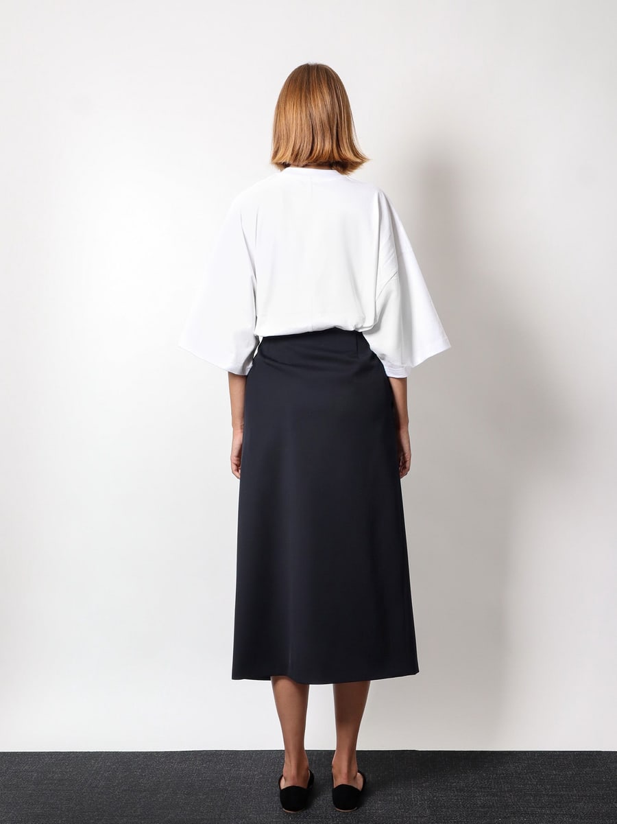 The Row Virgin wool midi skirt, view 3