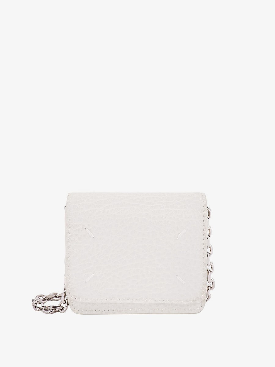 Maison Margiela Leather card holder with iconic stitching
