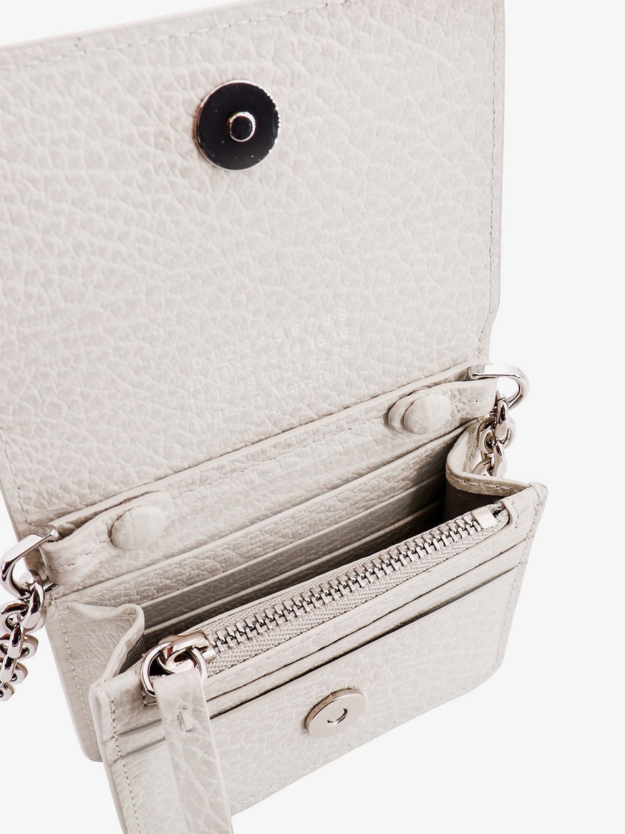 Maison Margiela Leather card holder with iconic stitching, view 3