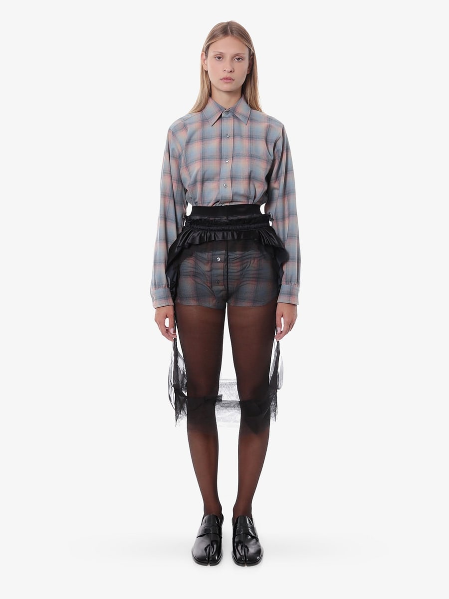 Maison Margiela Madras wool shirt, view 2