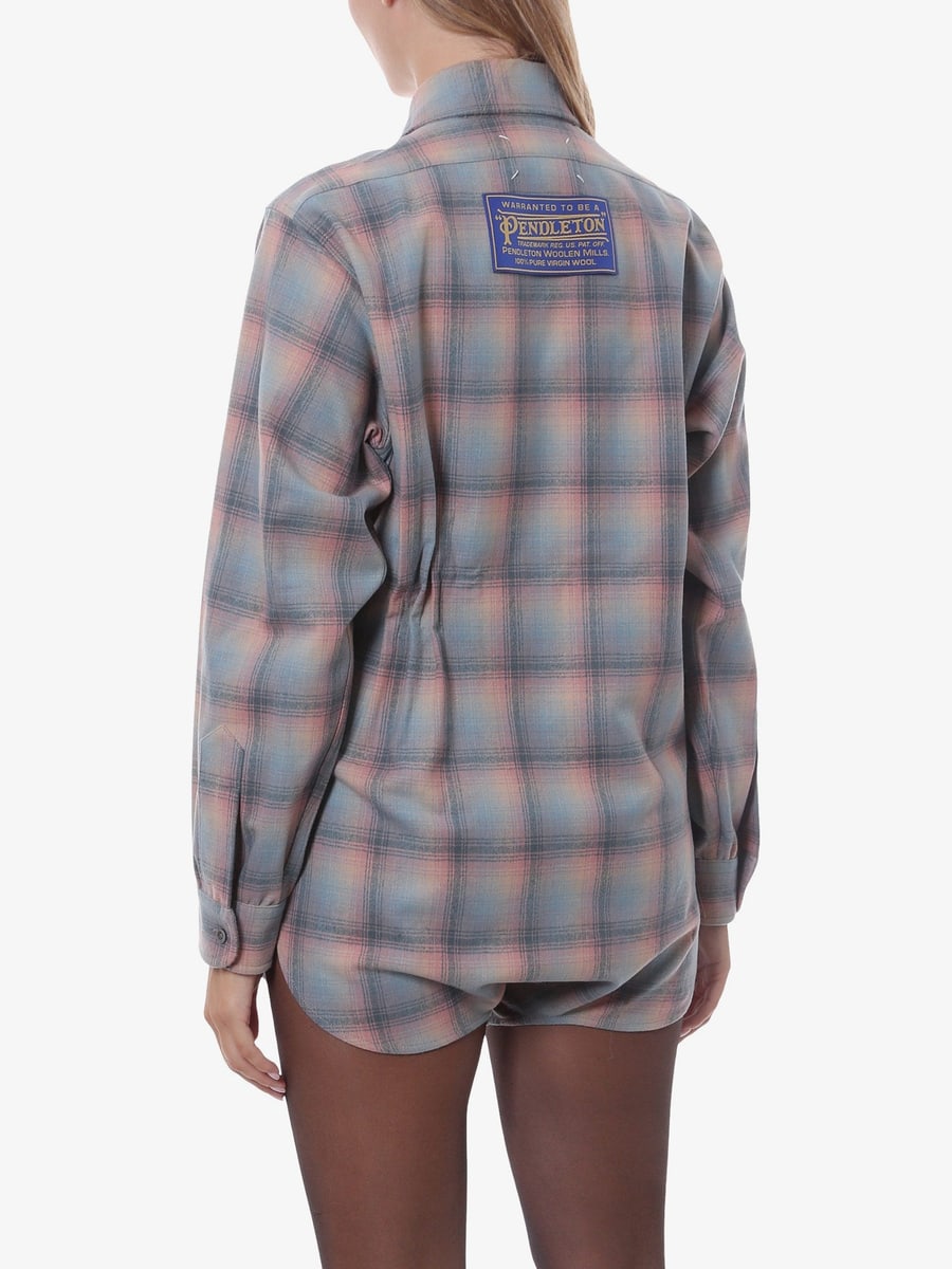 Maison Margiela Madras wool shirt, view 4