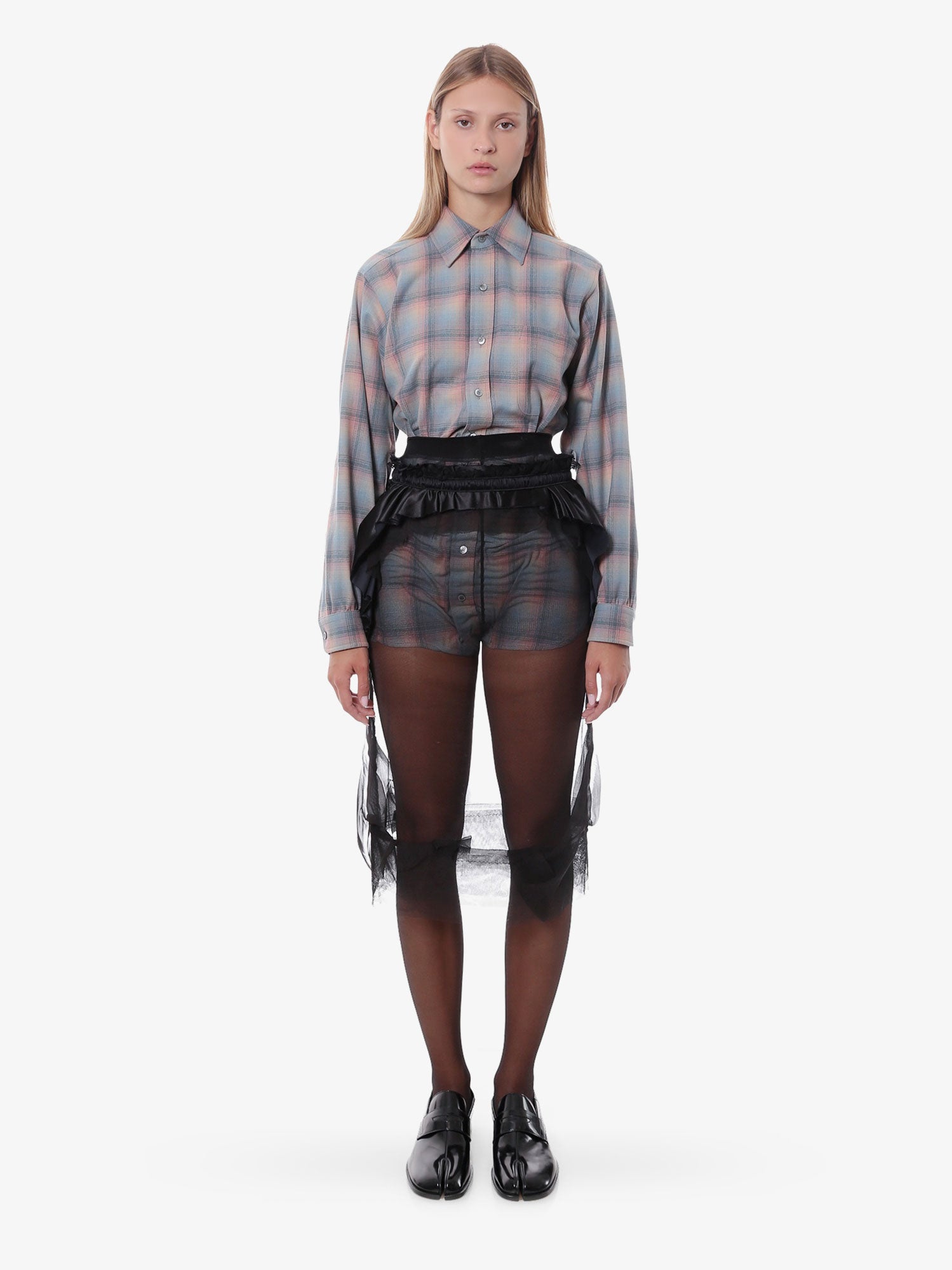 Maison Margiela Madras wool shirt, view 2