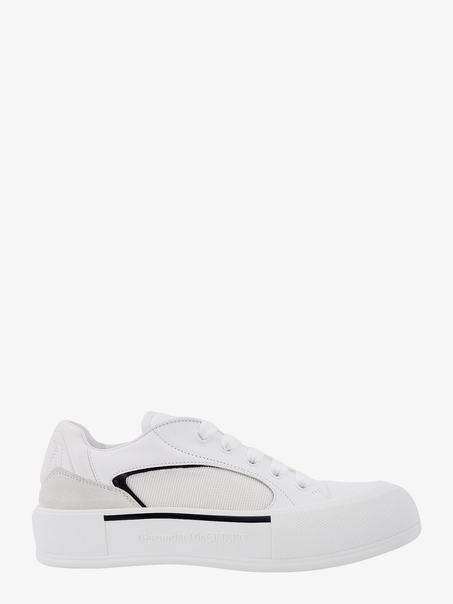 Alexander McQueen Leather and canvas sneakers