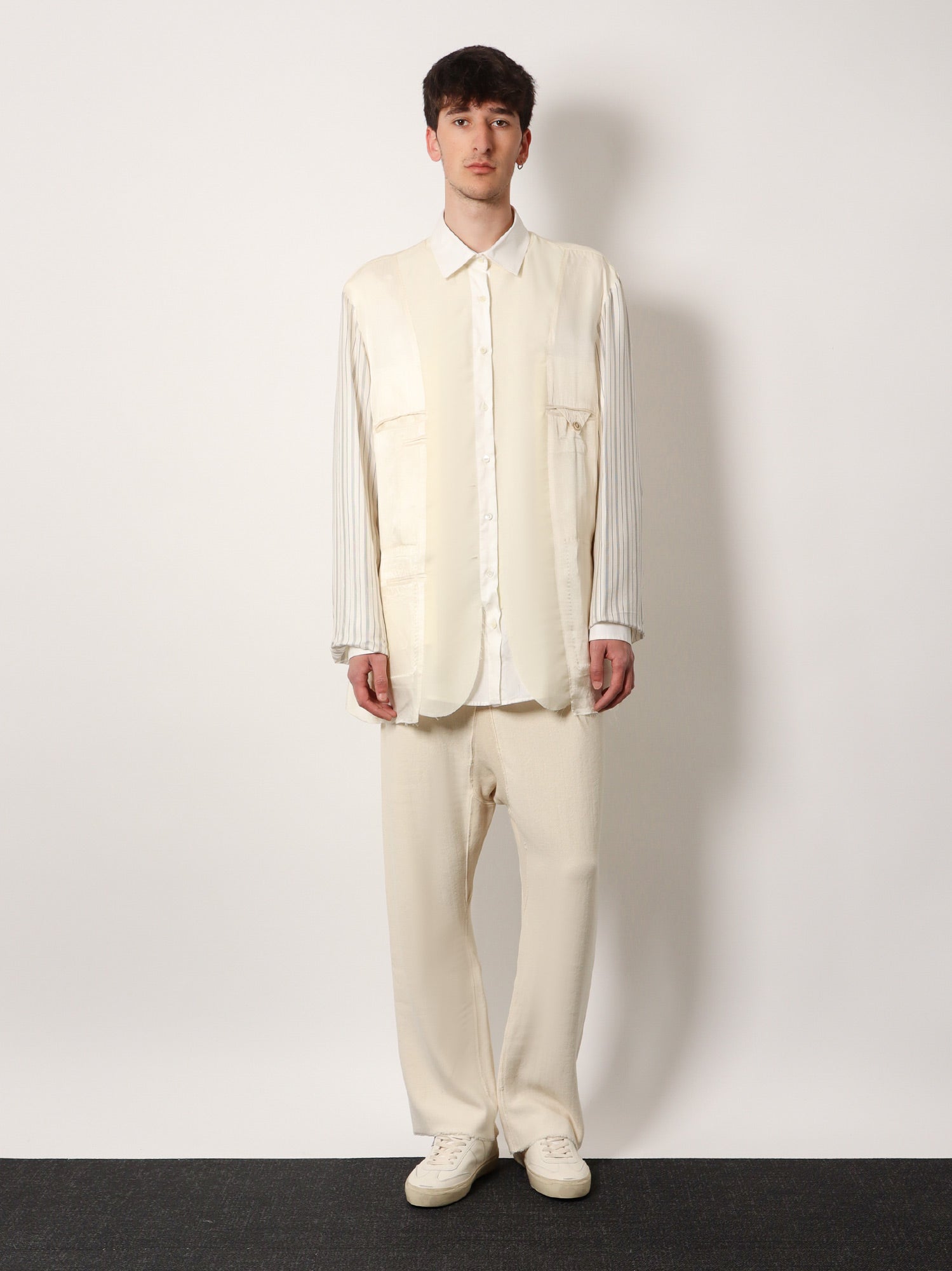 Maison Margiela Anonymity of the lining reversible wool blend blazer, view 2