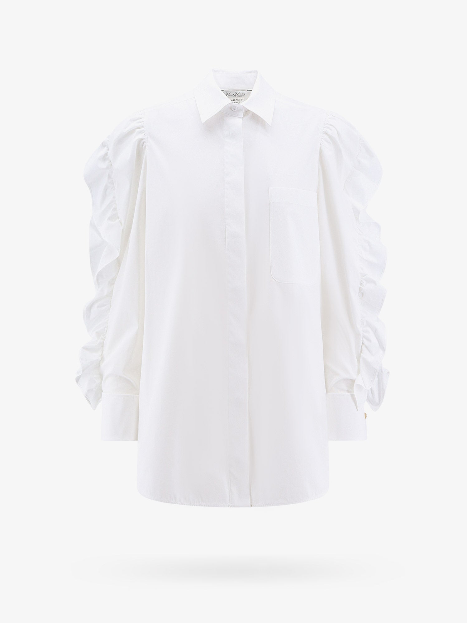 Max Mara Cotton shirt with rouches detail