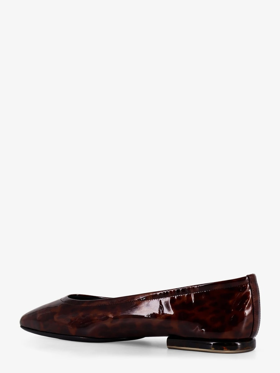 LORO PIANA Animalier patent leather ballerinas, view 3