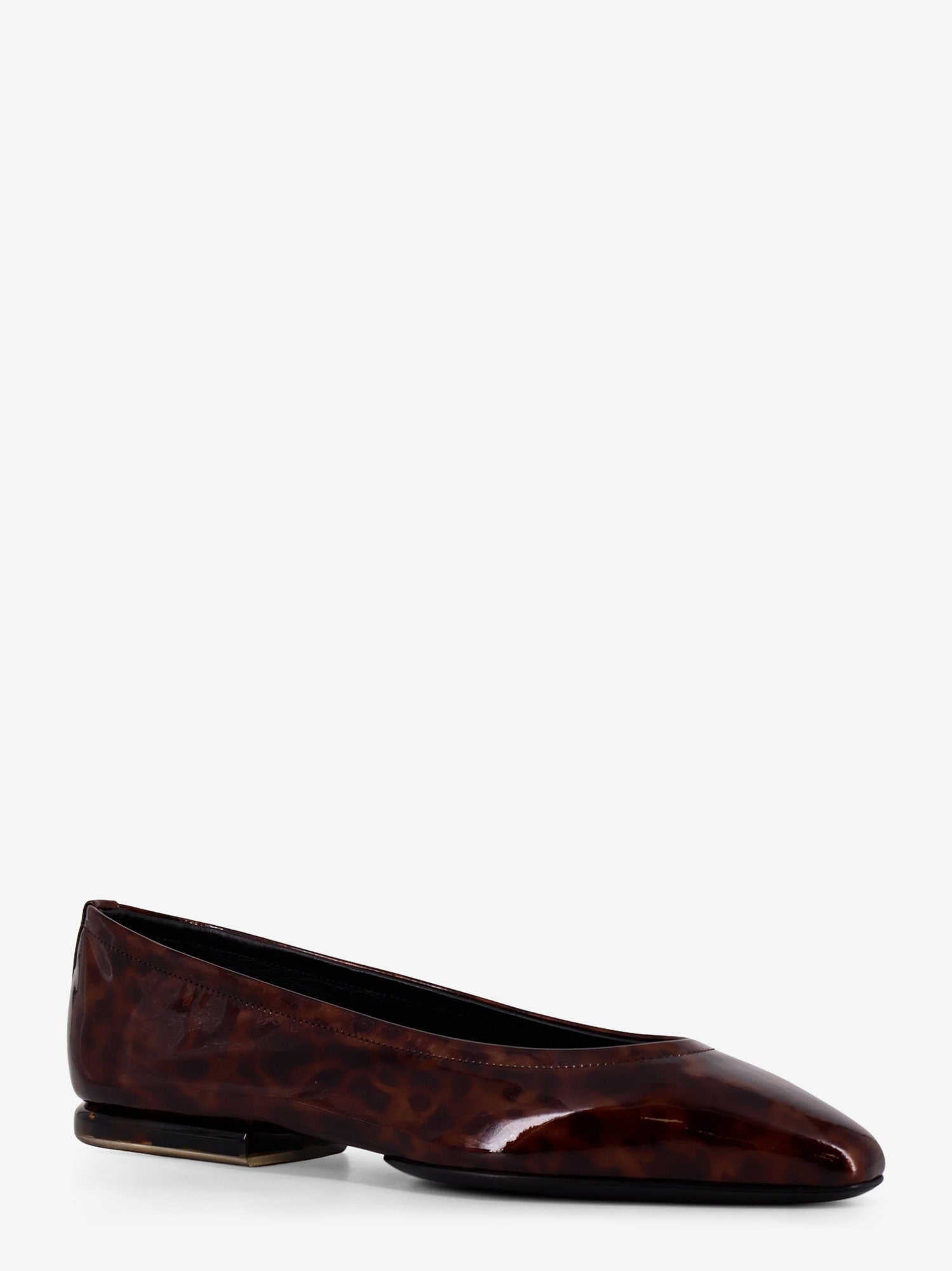 LORO PIANA Animalier patent leather ballerinas, view 2