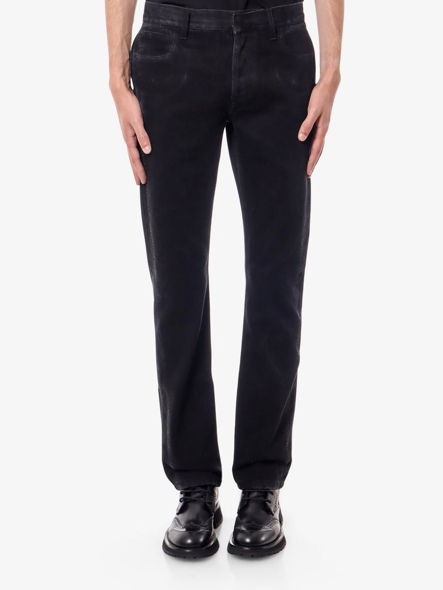 Alexander McQueen Black denim trouser, view 3