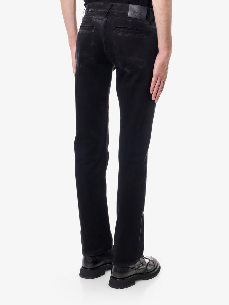 Alexander McQueen Black denim trouser, view 4