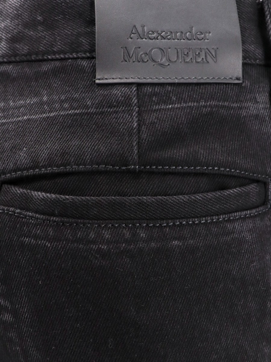 Alexander McQueen Black denim trouser, view 5