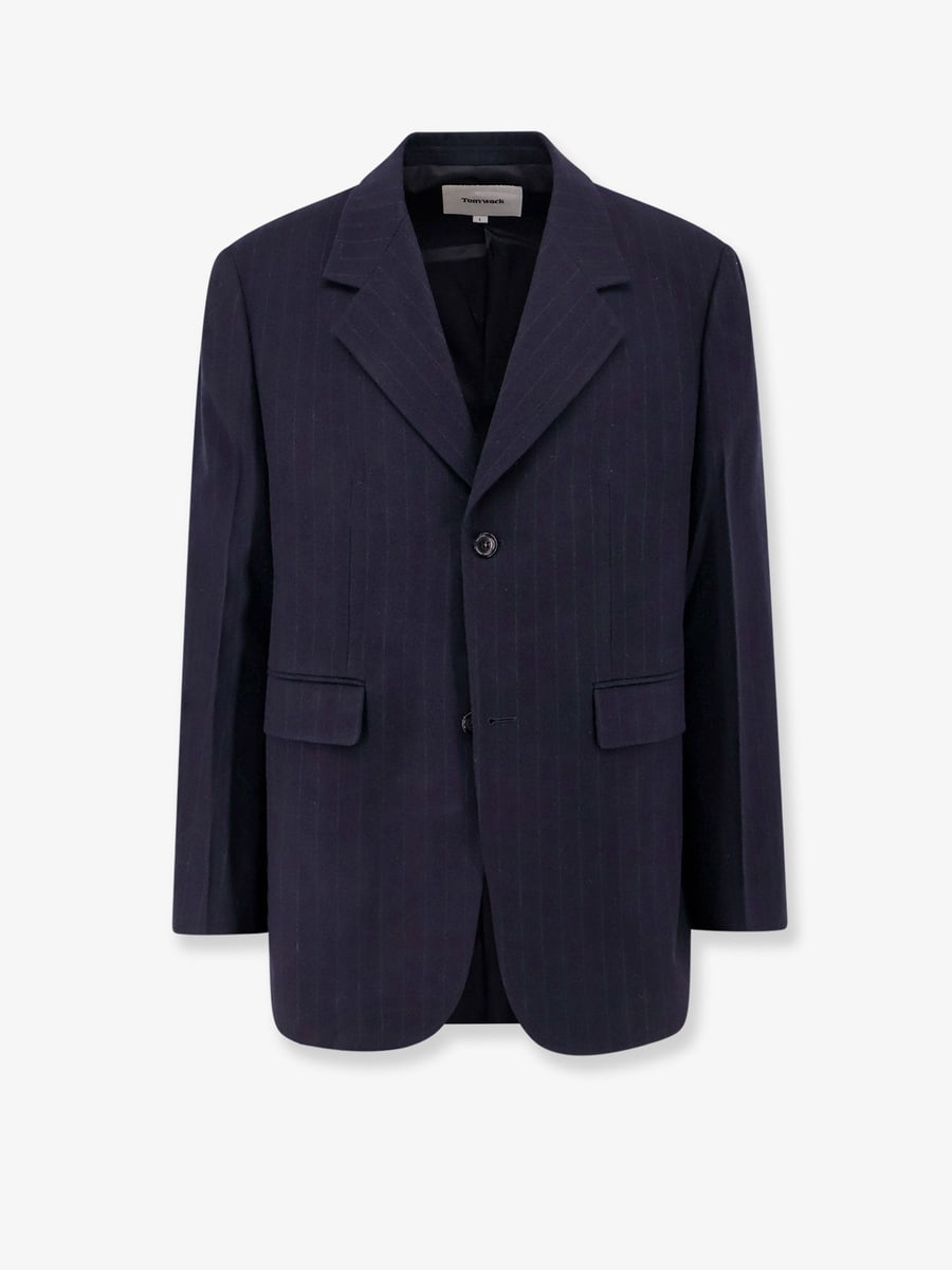 TONYWACK Wool blazer with striped motif