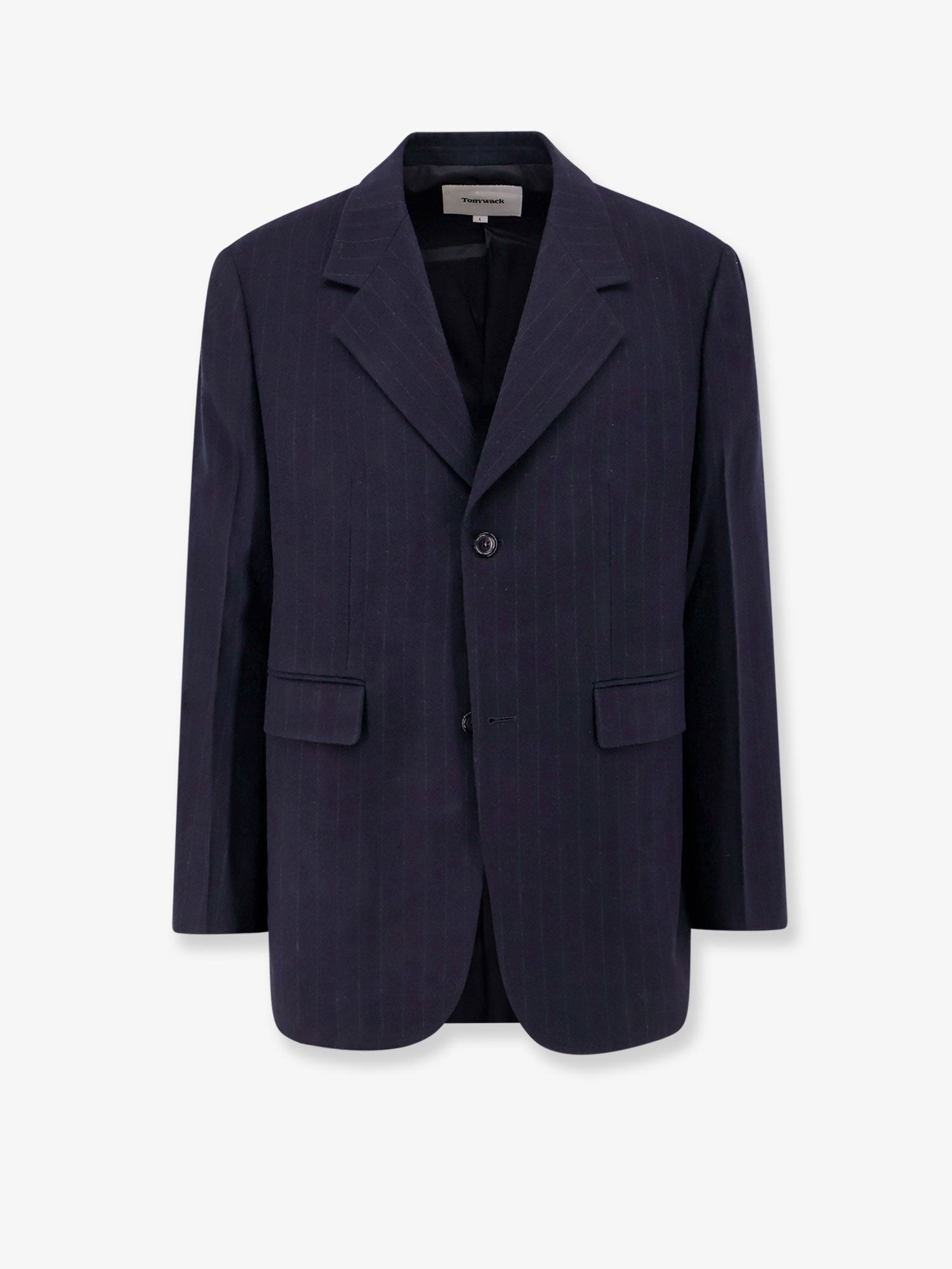 TONYWACK Wool blazer with striped motif