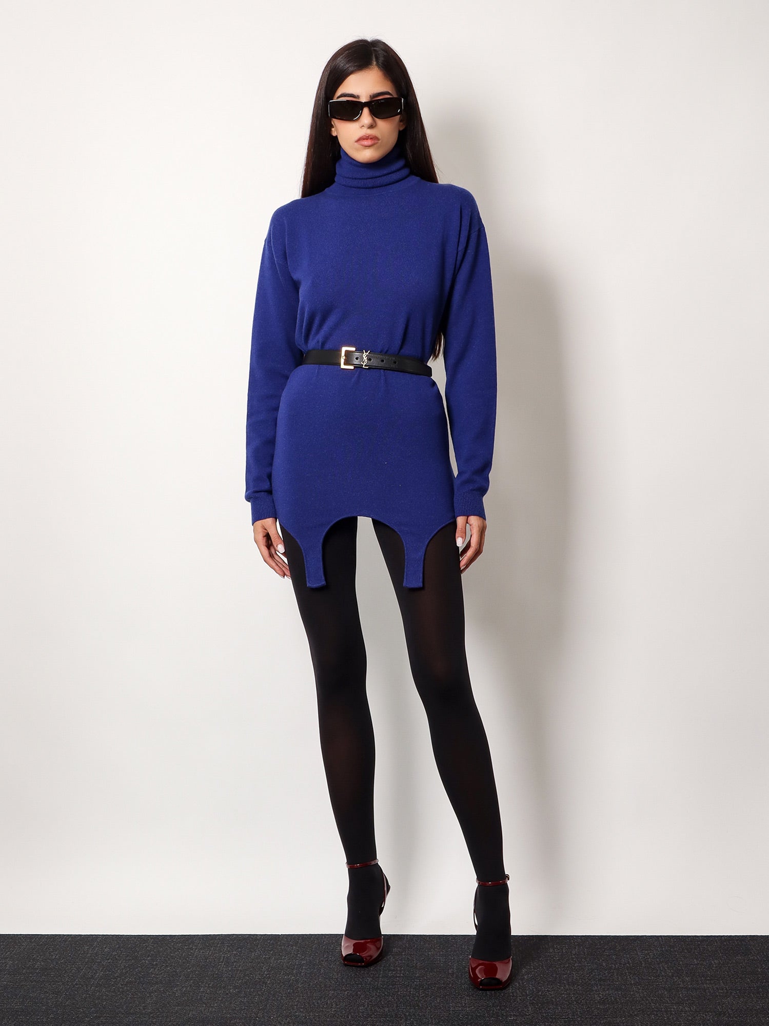 Saint Laurent Cashmere sweater with garter detail, view 2