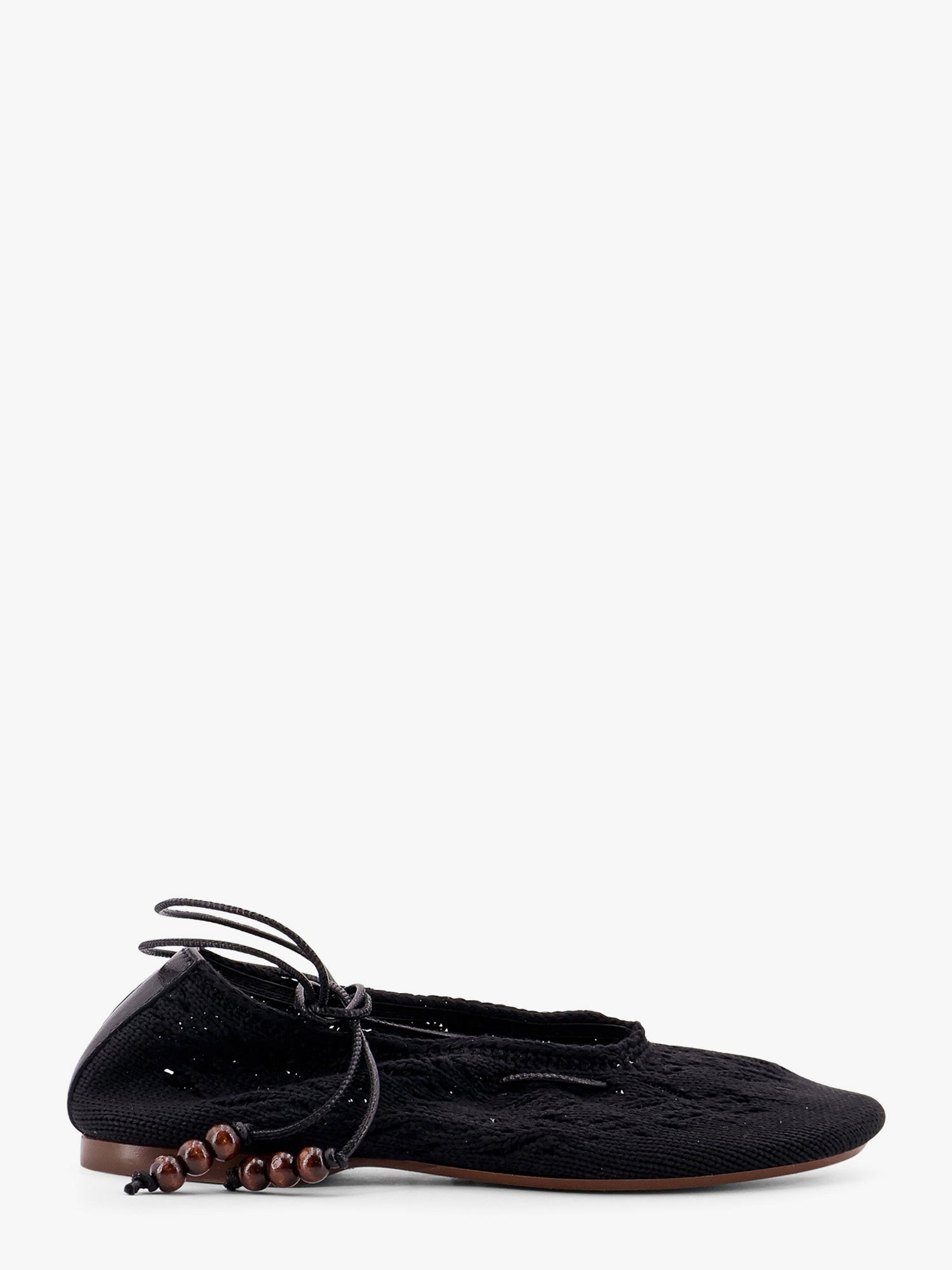 ALOHAS Rosemary crochet ballerinas with ankle ties
