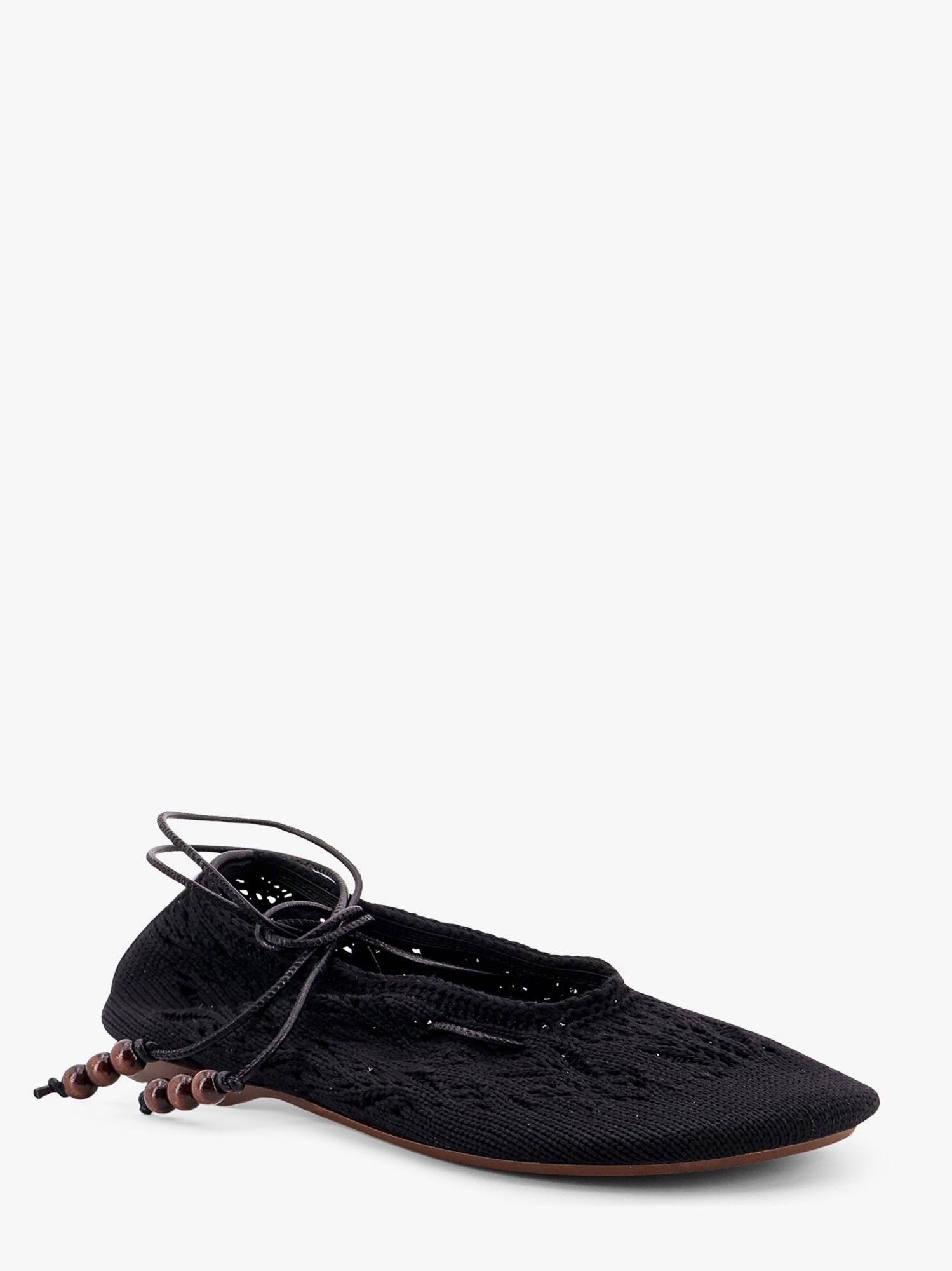 ALOHAS Rosemary crochet ballerinas with ankle ties, view 2