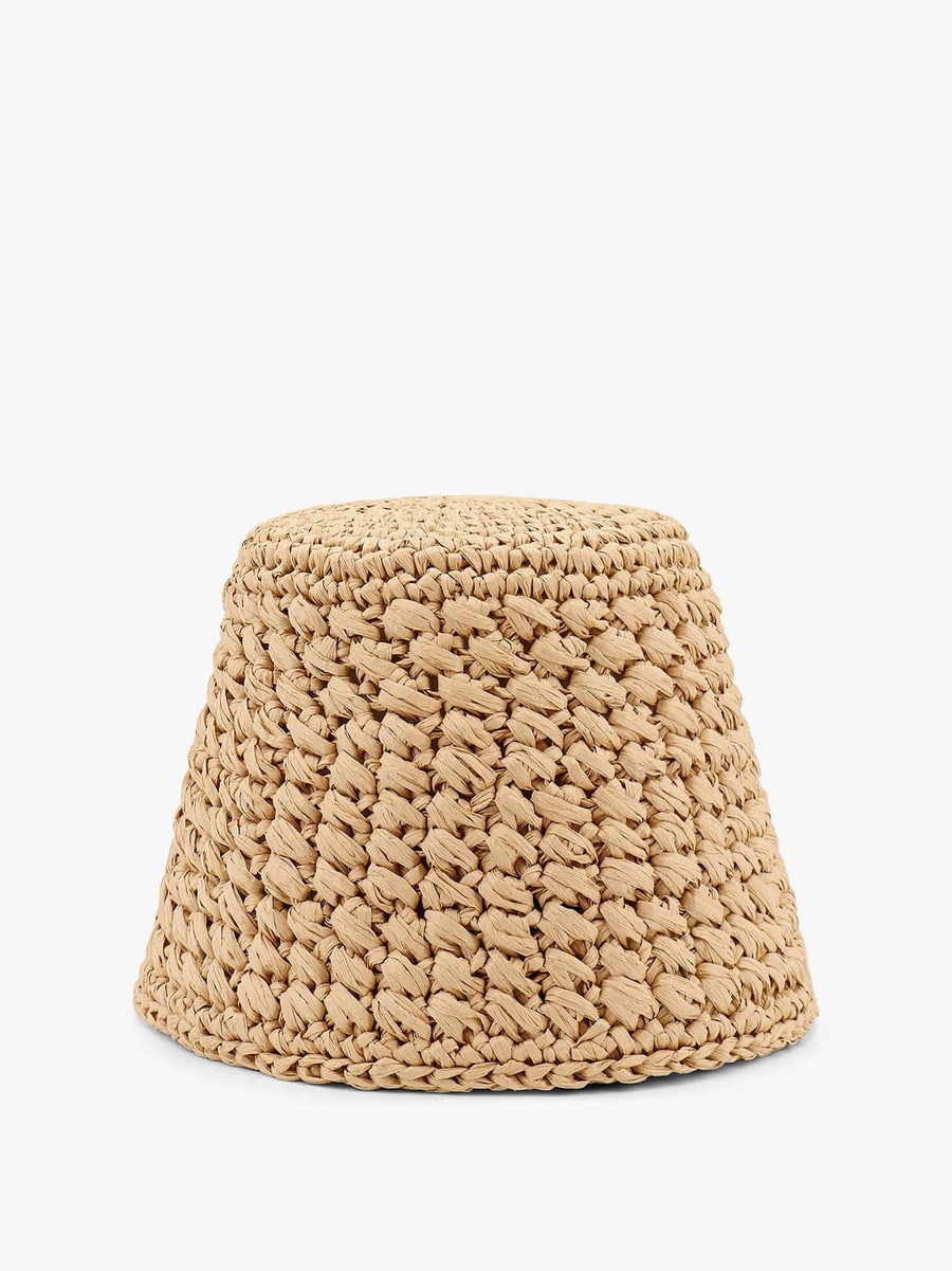 LORO PIANA Jasmine rafia cloche hat, view 2