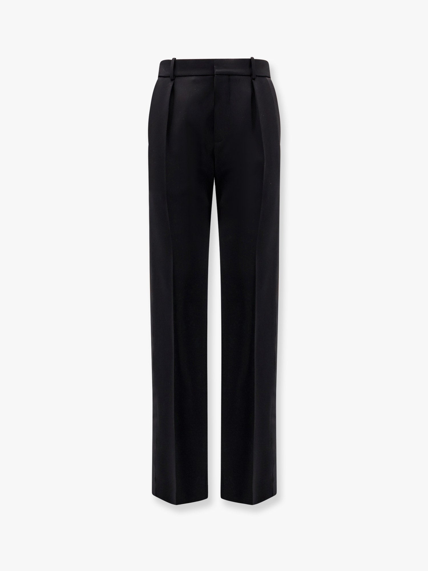 Saint Laurent Tuxedo wool trouser with lateral satin bands