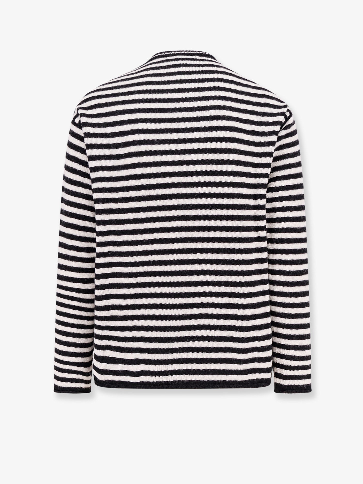 ALPHA-STUDIO Wool blend sweater with striped motif, view 2