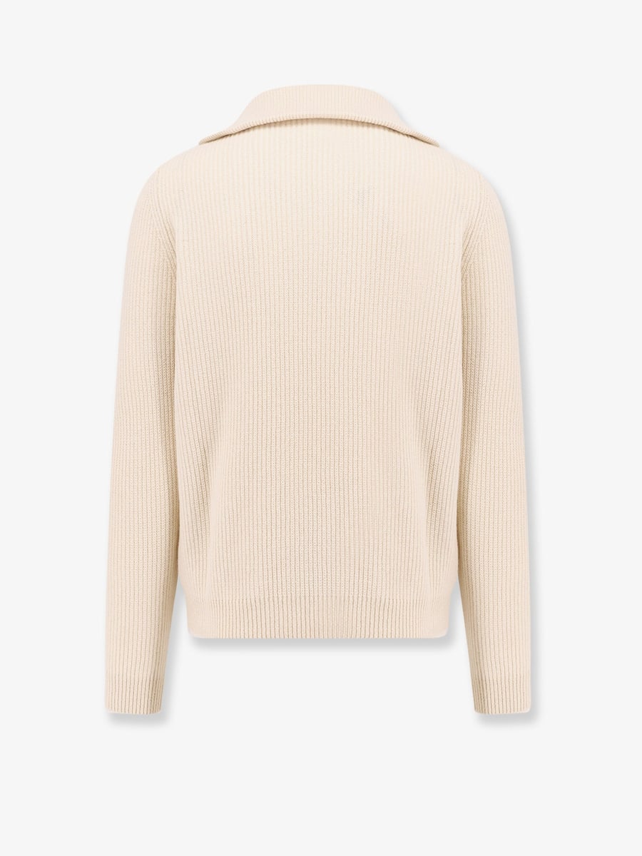 ALPHA-STUDIO Cashmere sweater with half zip, view 2