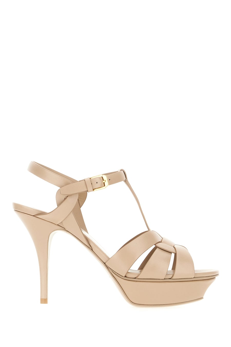 Saint Laurent Sandali Tribute in pelle rosa carne