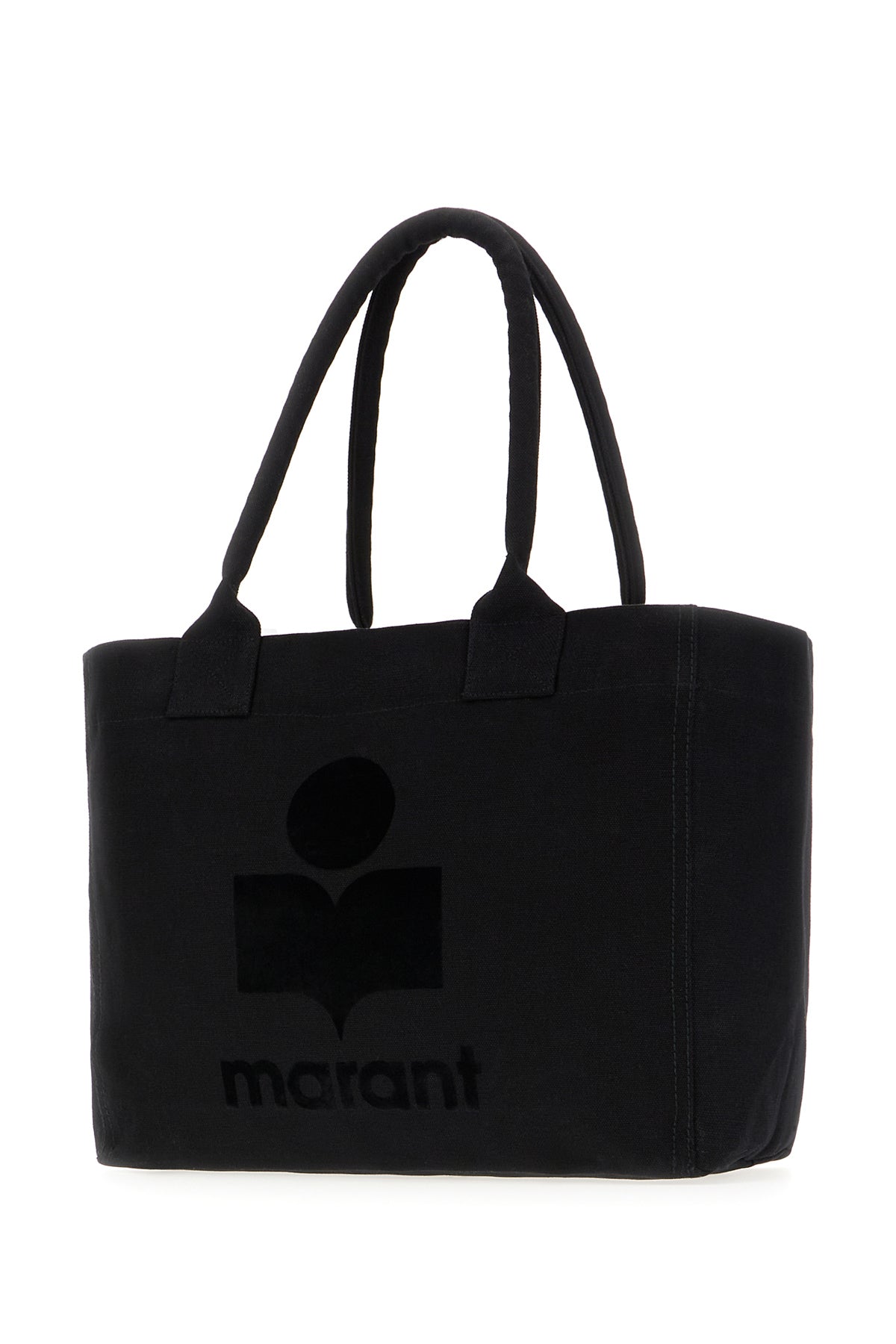 Isabel Marant Borsa shopping in denim nero, view 2
