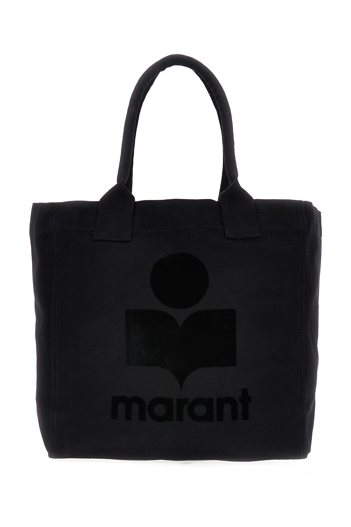 Isabel Marant Borsa shopping Yenky piccola in denim nero