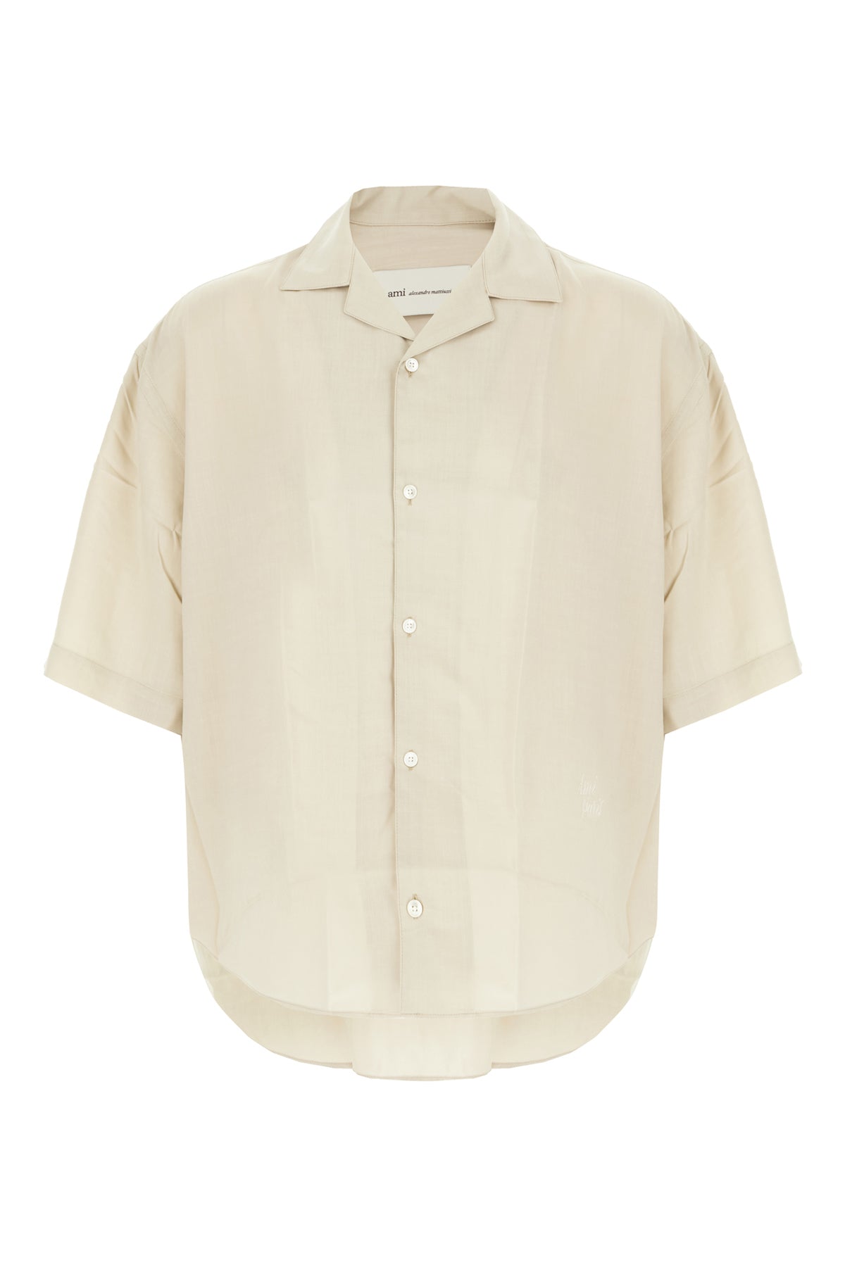 AMI Paris Camicia in viscosa sabbia