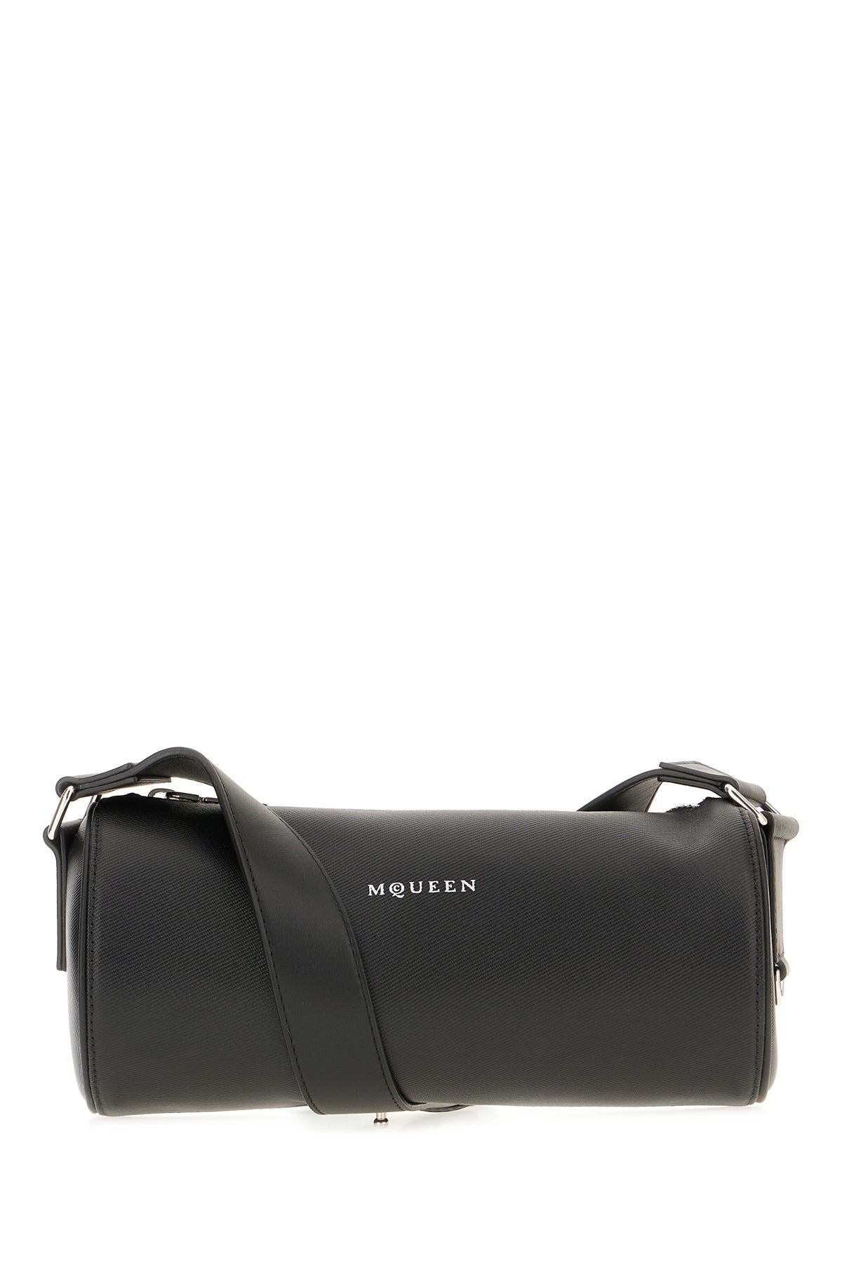 Alexander McQueen Borsa a tracolla Roller piccola in pelle nera