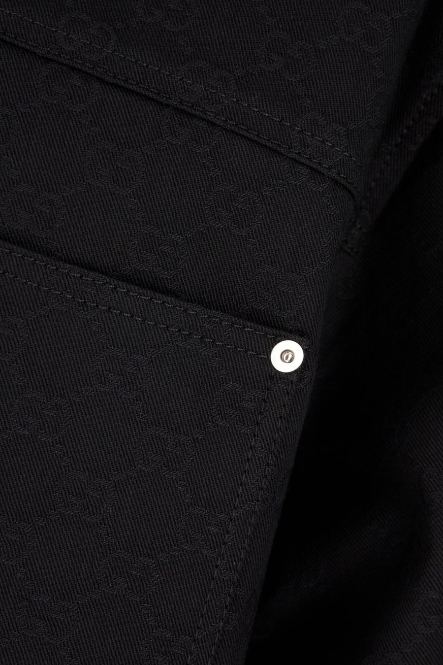 Gucci Camicia in cotone nera, view 3