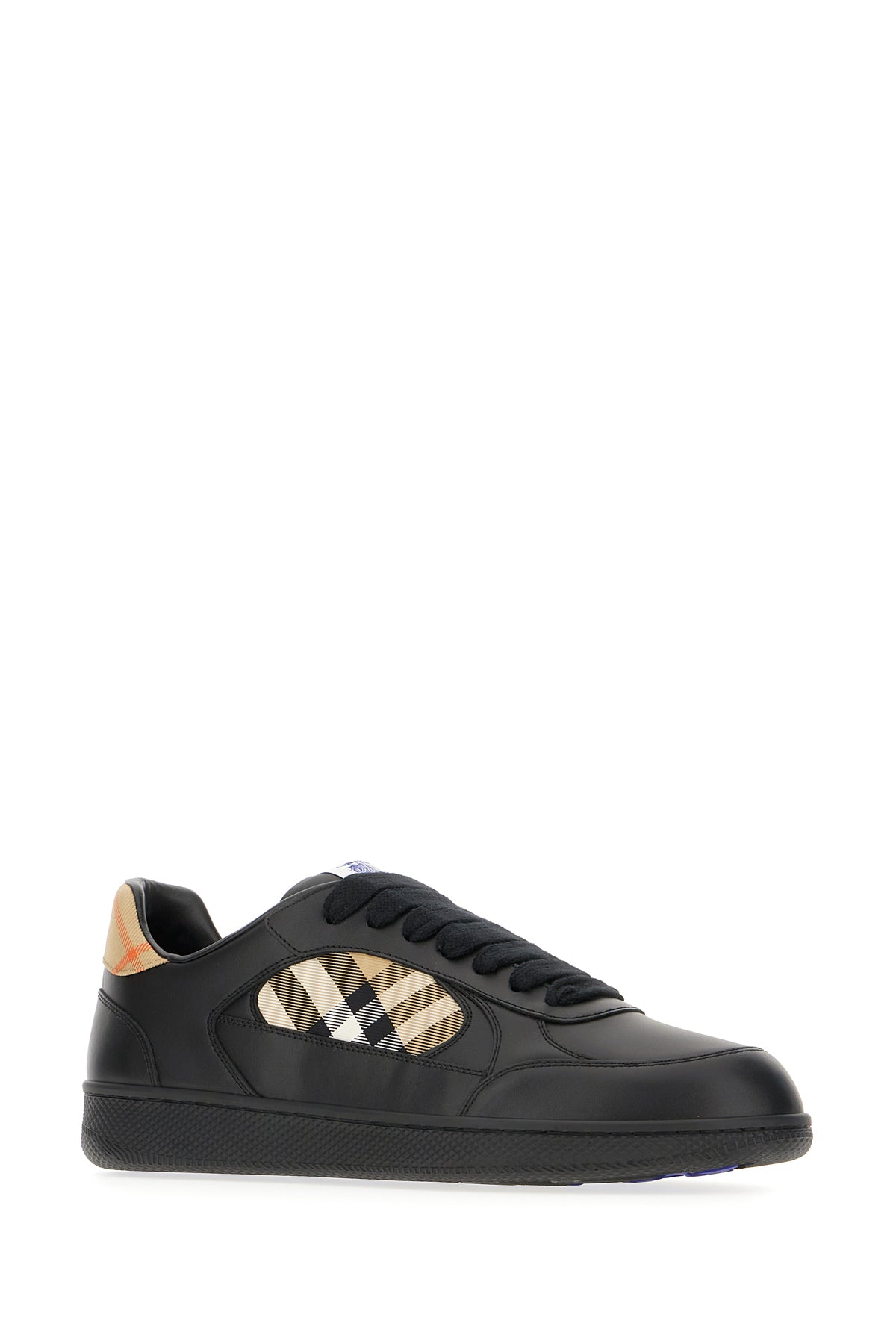 Burberry Sneakers Terrence in pelle nera, view 2