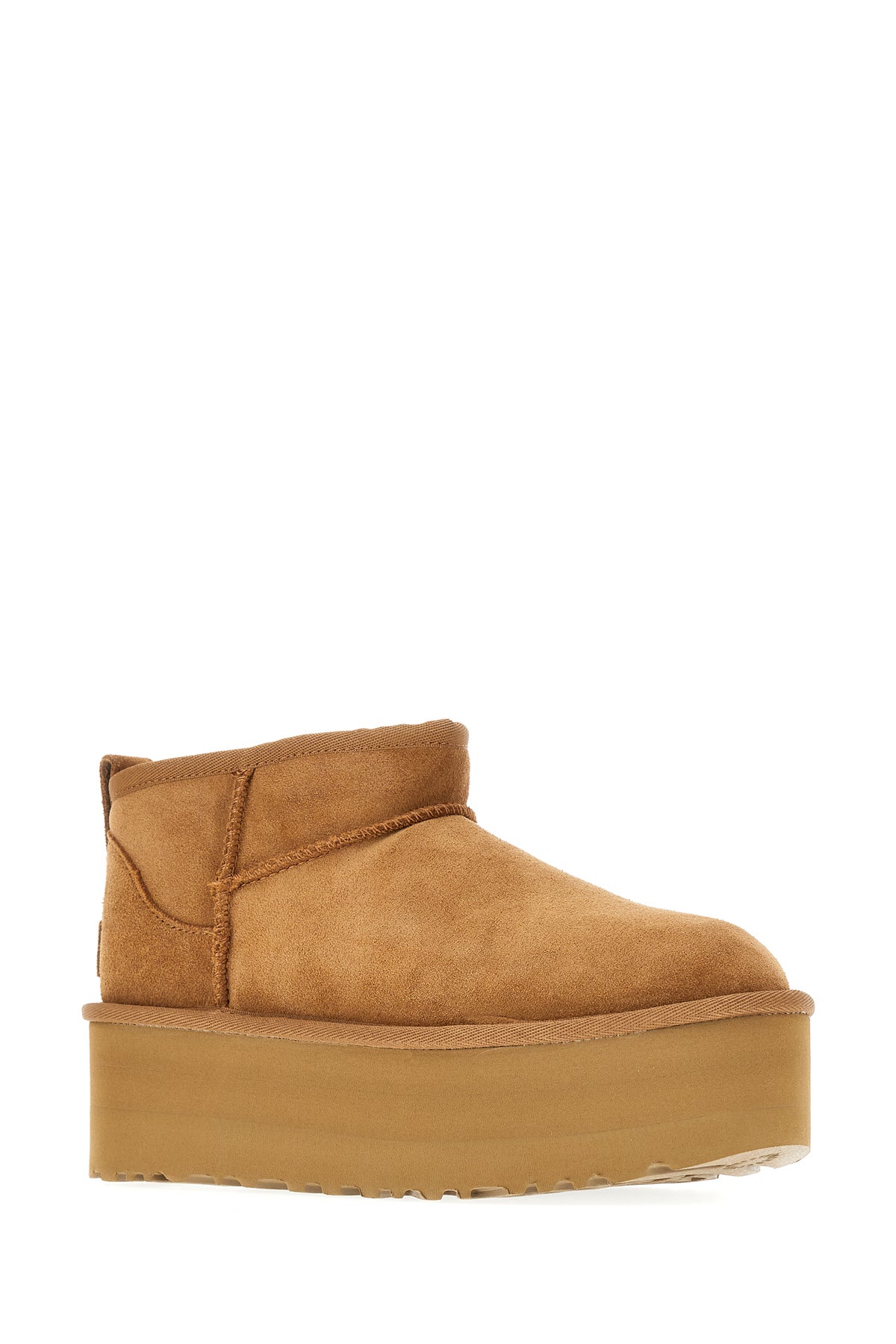 UGG Stivaletti Classic Ultra Mini in pelle scamosciata biscotto, view 2
