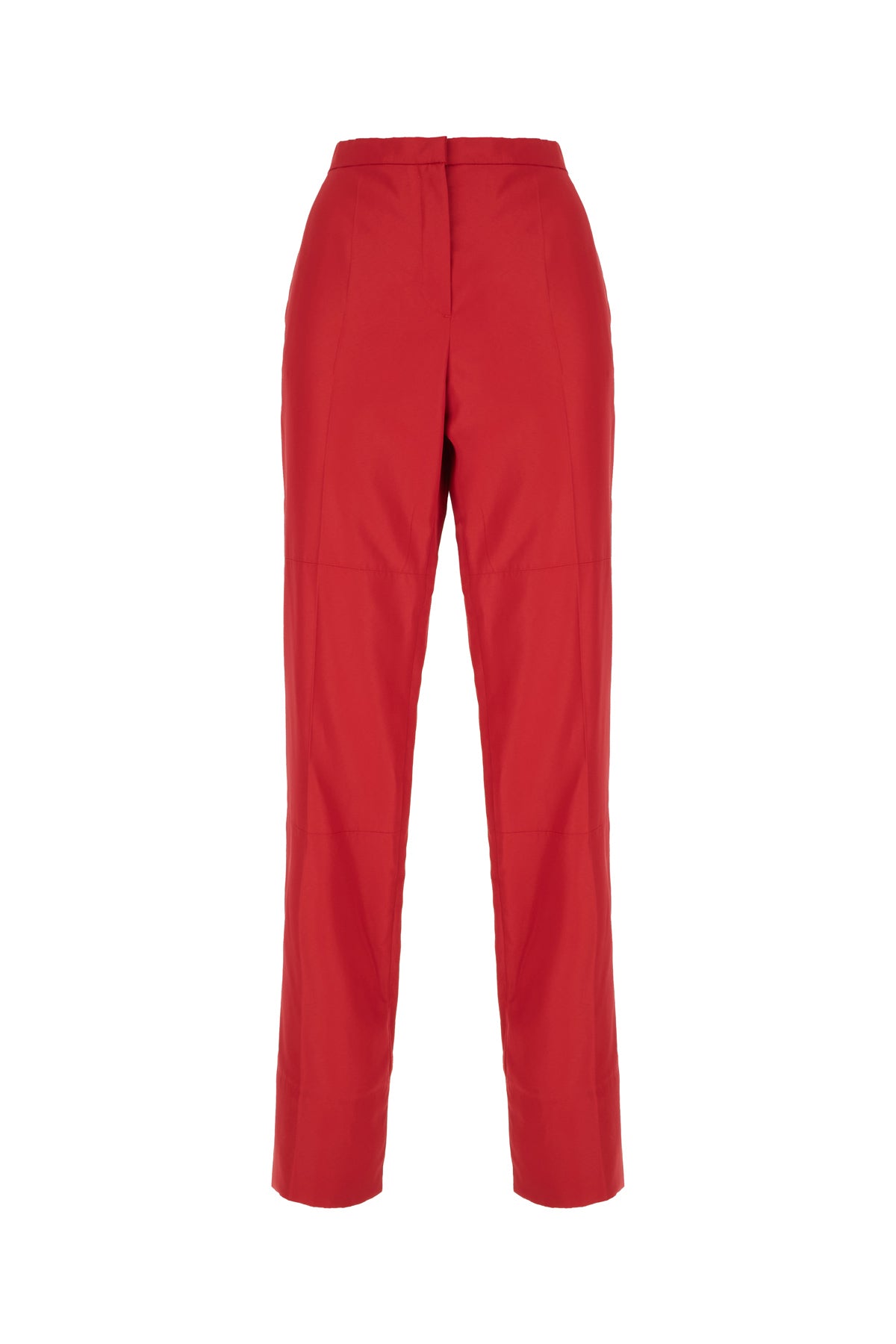 Fendi Pantalone in misto viscosa rossa
