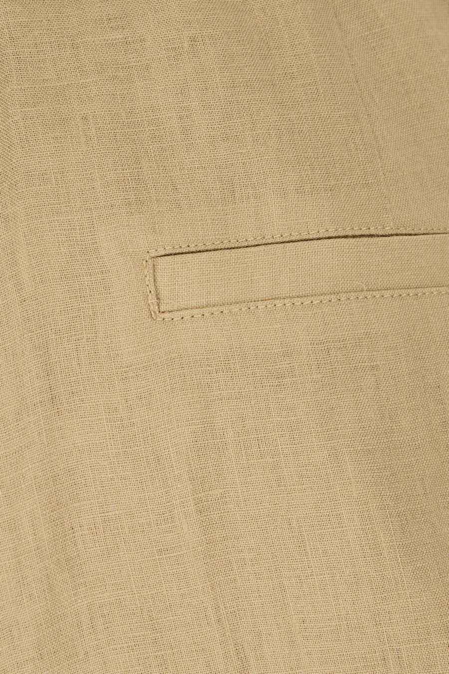 Max Mara Studio Bermuda in lino beige, view 3