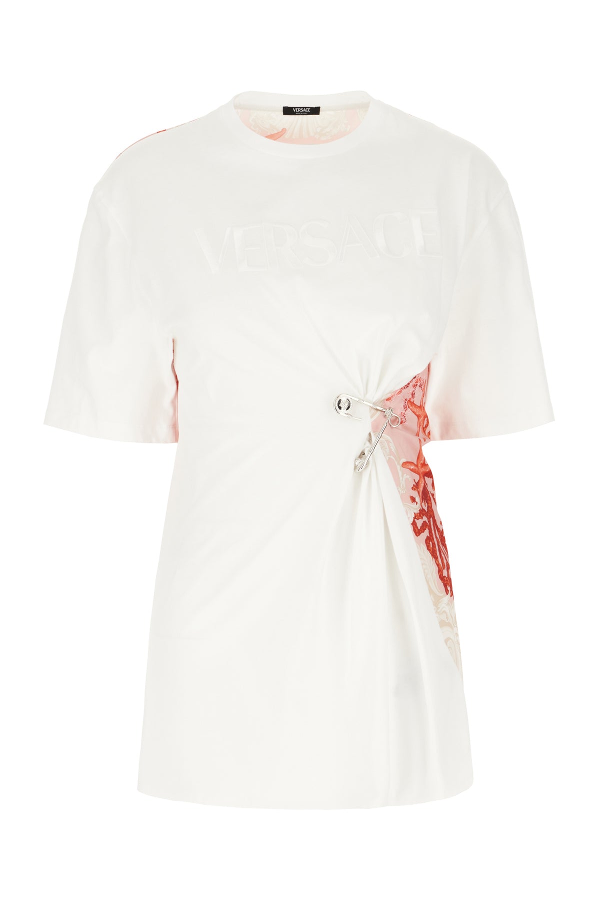 Versace T-shirt multicolor in cotone e poliestere