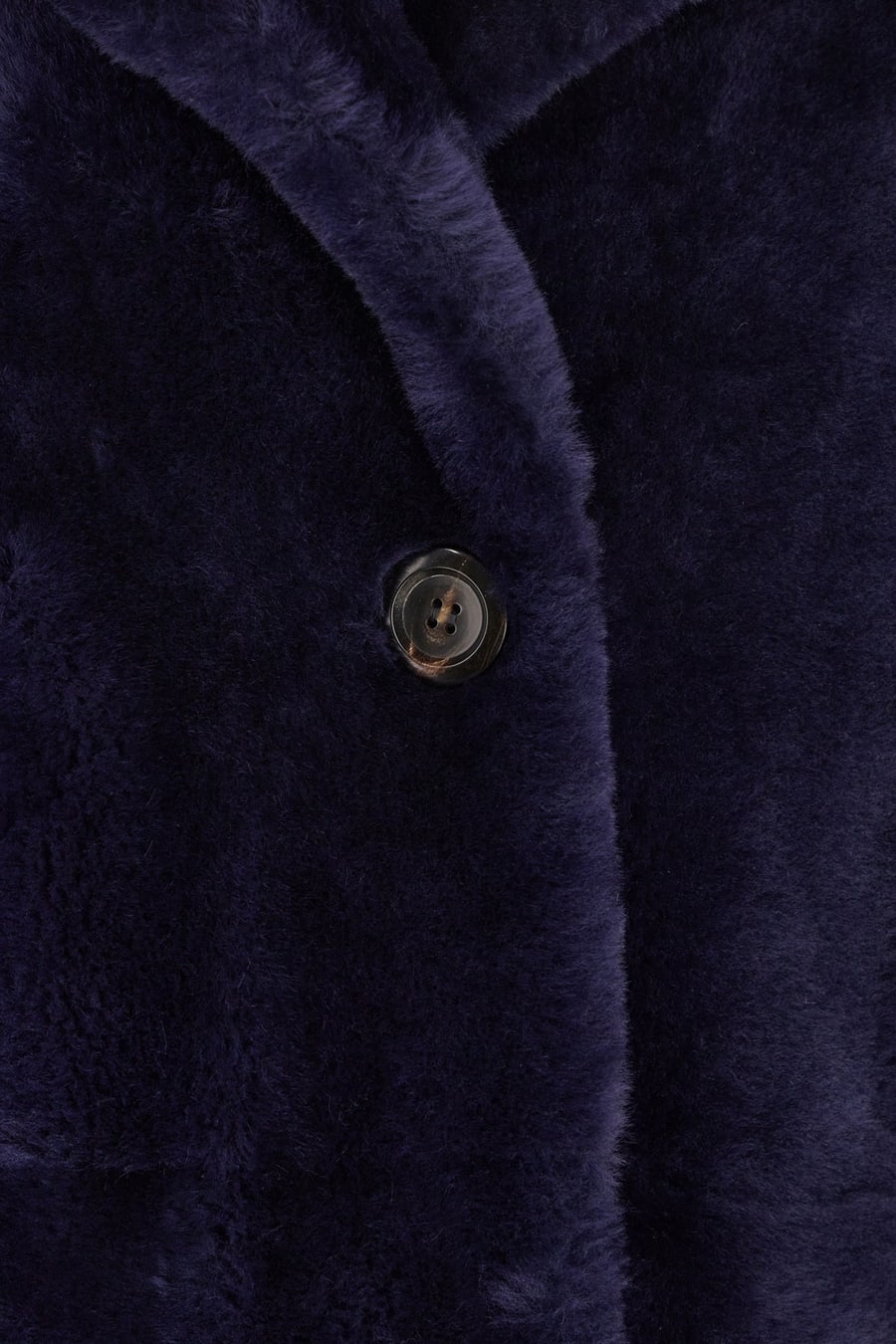 BLANCHA Cappotto in montone blu, view 3