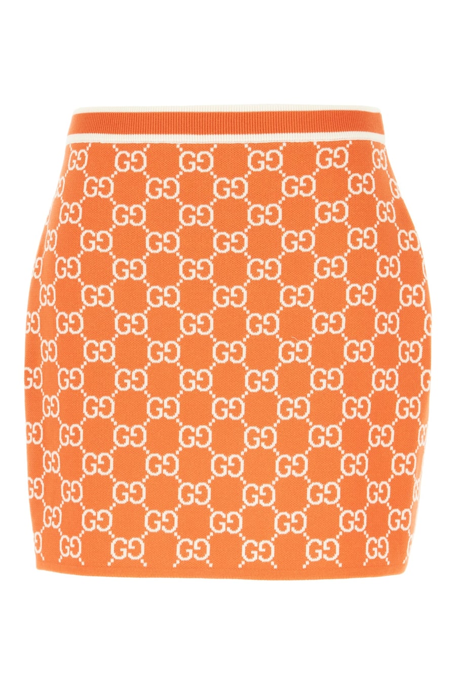 Gucci Minigonna in cotone ricamato