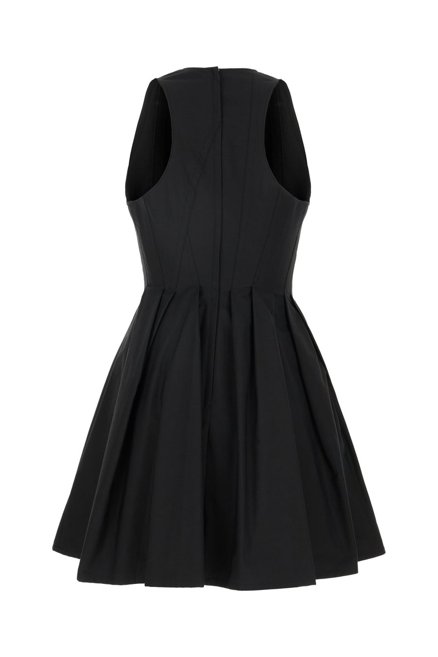 Sportmax Mini abito in cotone nero, view 2