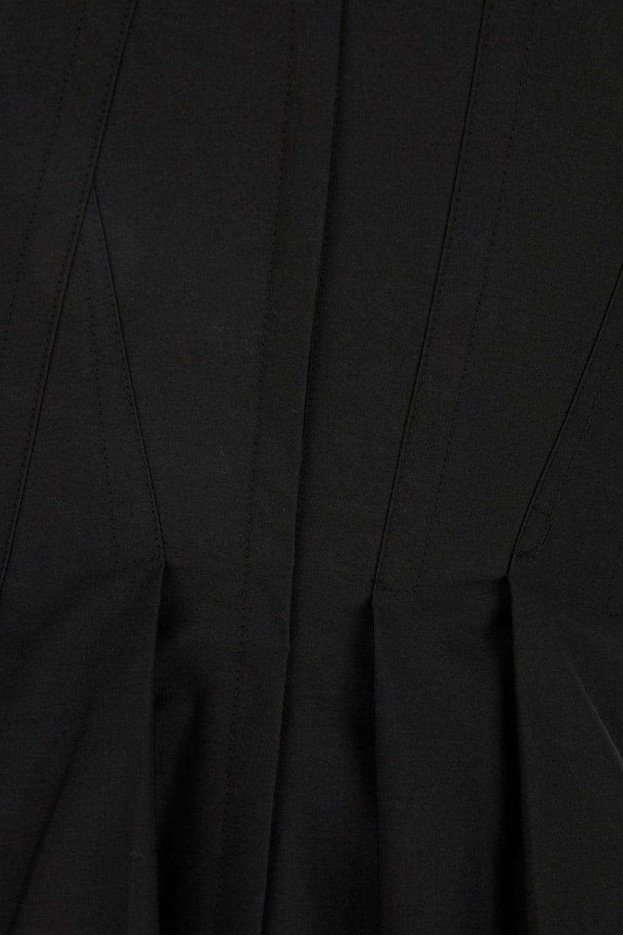 Sportmax Mini abito in cotone nero, view 3