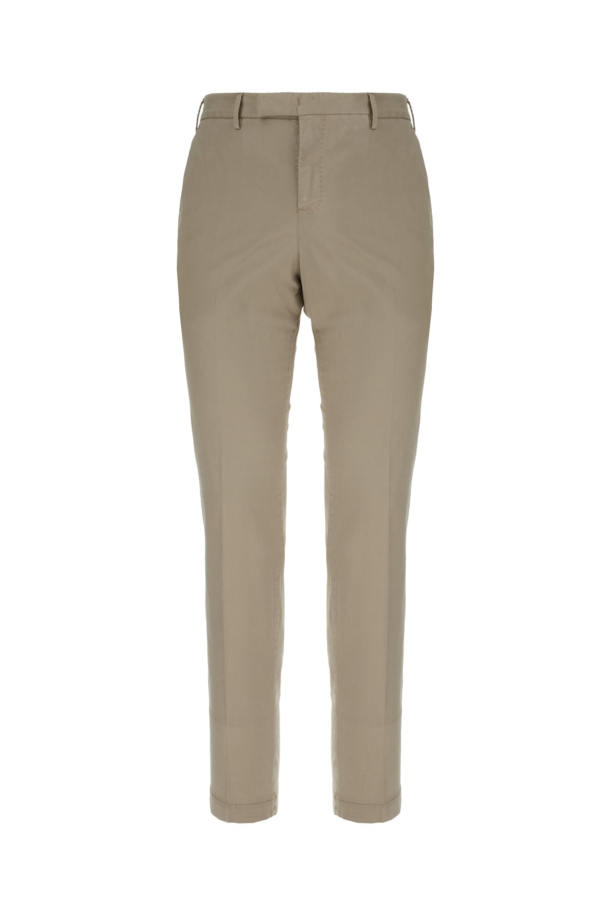 PT Torino Pantalone in misto lyocell tortora
