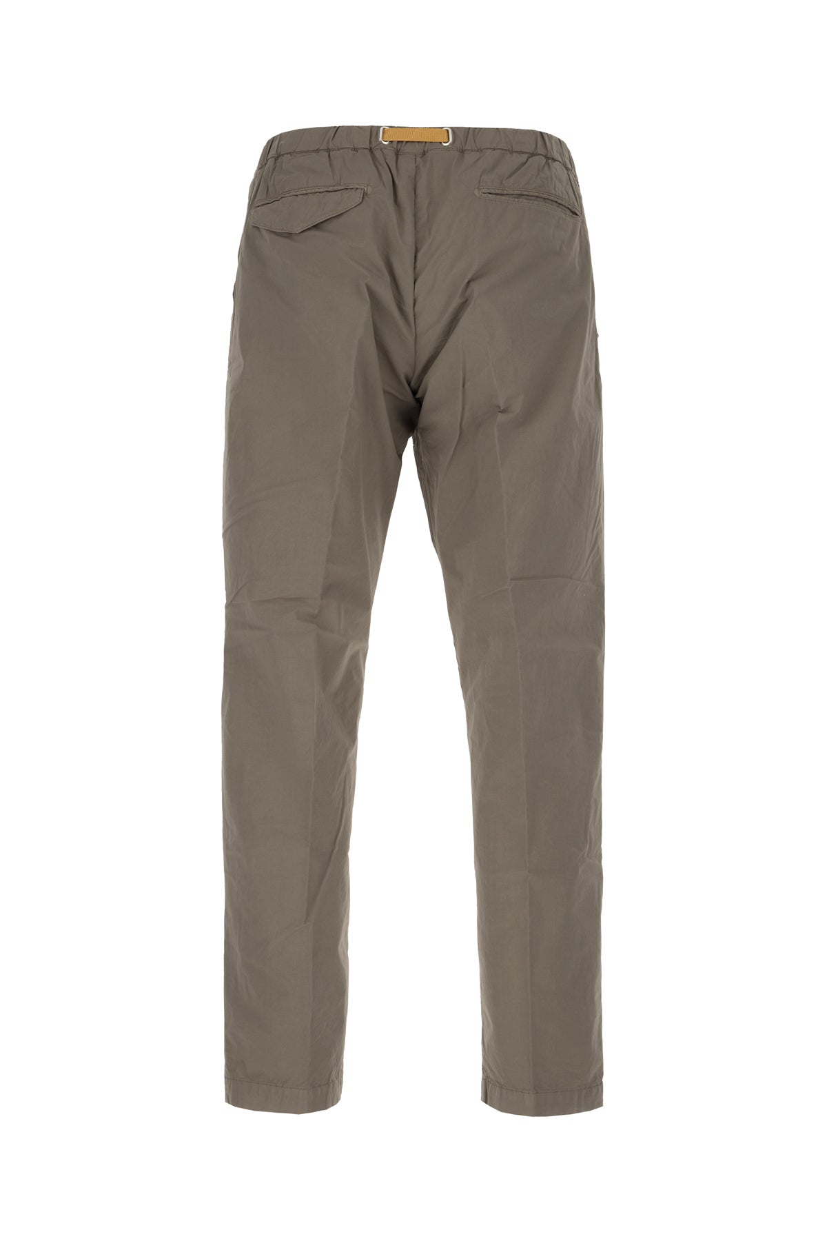 WHITE SAND Pantalone in cotone stretch grigio, view 2