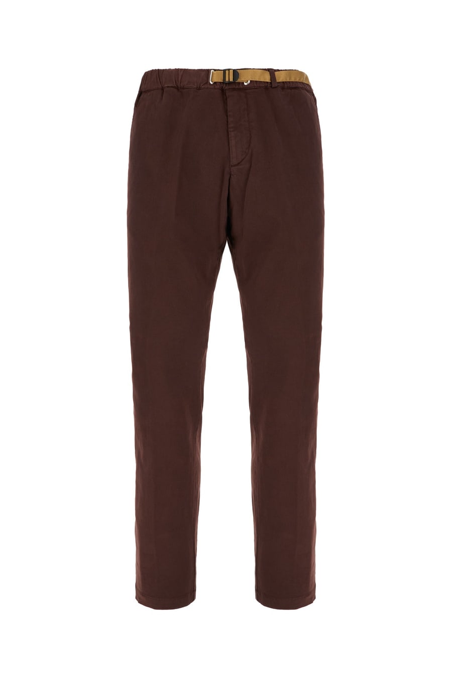 WHITE SAND Pantalone in cotone stretch blu prugna