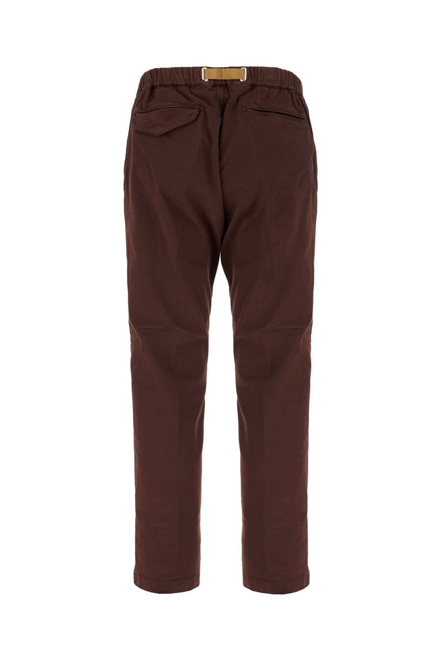WHITE SAND Pantalone in cotone stretch blu prugna, view 2