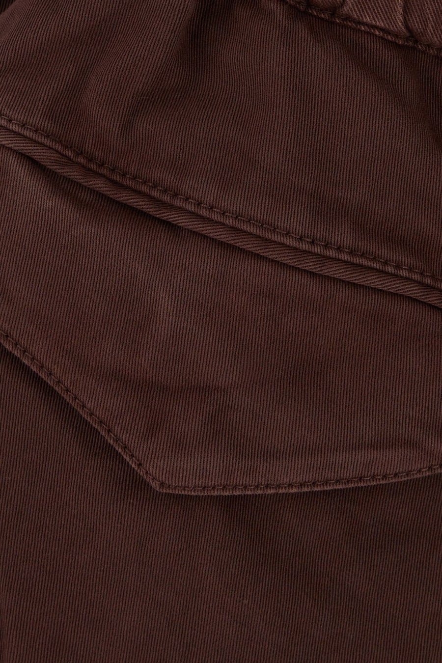 WHITE SAND Pantalone in cotone stretch blu prugna, view 3